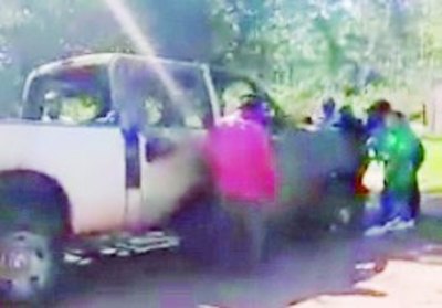 Desmienten la quema  de la camio de Urbieta