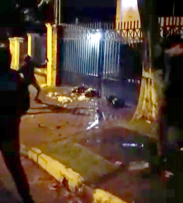Nery Chávez, escrachado frente a su casa