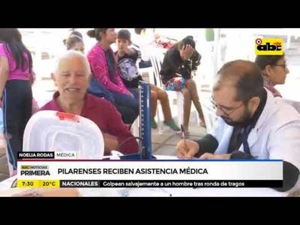 Pilarenses reciben asistencia médica - Tv - ABC Color