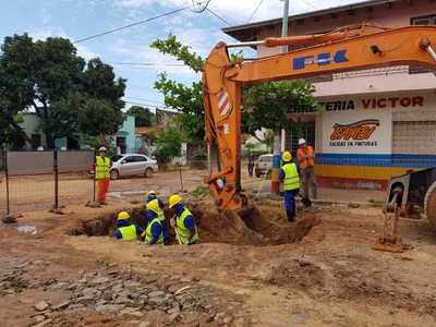 Continúa obra de alcantarillado sanitario en Asunción - .::RADIO NACIONAL::.