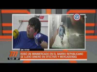 Robó un minimercado tras forzar el portón