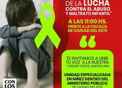 Convocan a manifestarse contra el abuso y la explotación sexual infantil