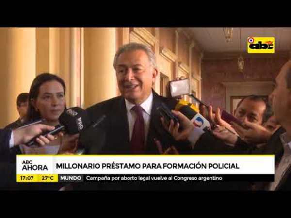 Millonarios préstamos del BID para la formación policial - Tv - ABC Color