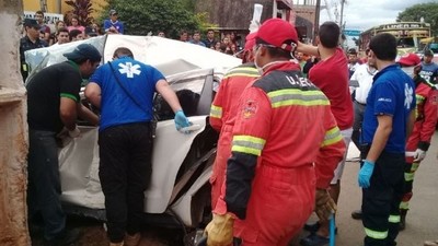 Dos fallecidos tras accidente en Capiatá  - Radio 1000 AM