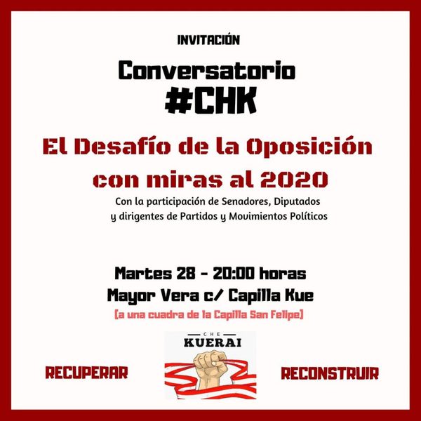 Che Kuerai hará conversatorio sobre municipales 2020 | San Lorenzo Py