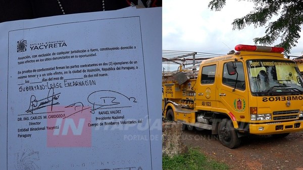 DESDE EL AÑO 2015 EBY INCUMPLE ACUERDO CON BOMBEROS AMARILLOS.