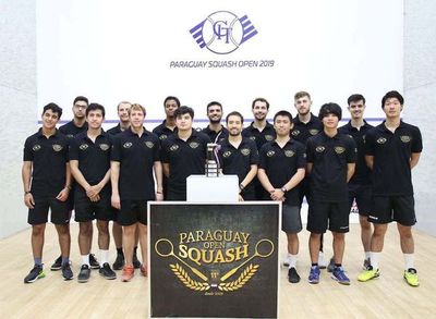 La presentación de jugadores de squash