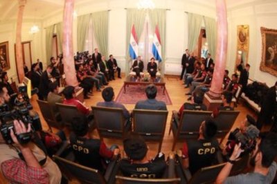 Jugadores de Puerto Diana fueron recibidos por Marito - ADN Paraguayo