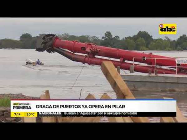Draga de puertos ya opera en Pilar - Tv - ABC Color
