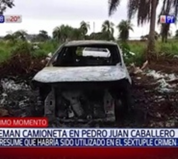 Séxtuple asesinato: Auto utilizado por sicarios fue hallado incinerado - Paraguay.com