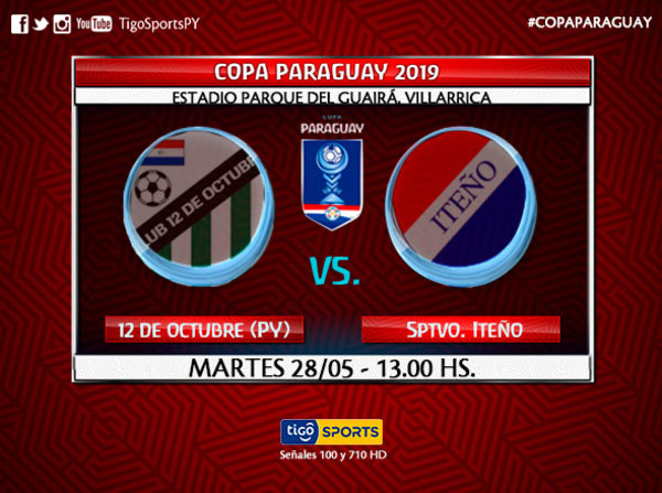 12 de Octubre de Paso Yobái e Iteño abren la Copa Paraguay