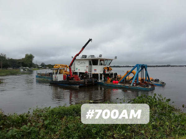 Segunda draga llegó para reforzar trabajos de refulado en Pilar | .::Agencia IP::.