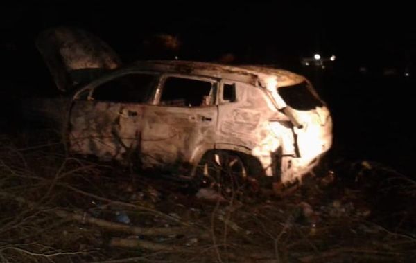Queman lujoso vehículo usado en atentados en Pedro Juan - Nacionales - ABC Color