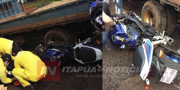 VIOLENTO CHOQUE SOBRE RUTA N° 1 B° AZOTEA DE SAN JUAN DEL PARANÁ.