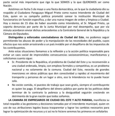 Empresarios respaldan a Prieto y piden fin del abuso de poder