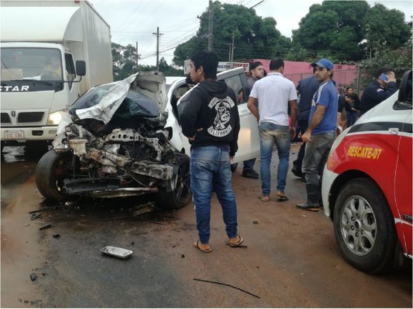 Tres heridos en un accidente de tránsito en Capiatá