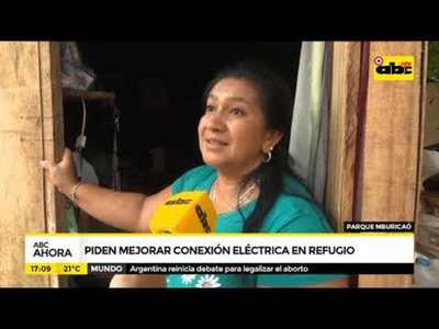 Piden mejorar conexión eléctrica en refugio - Tv - ABC Color