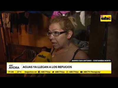 Costanera Norte: Aguas ya llegan a los refugios - Tv - ABC Color