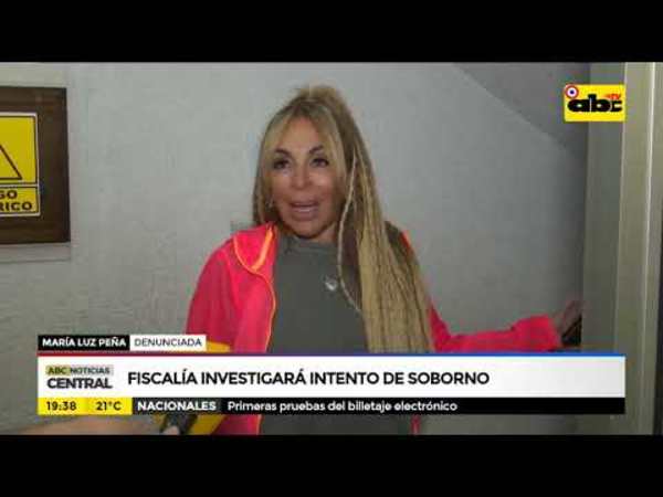 Fiscalia investigará intento de soborno - Tv - ABC Color