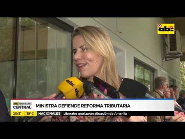 Ministra defiende reforma tributaria - Tv - ABC Color