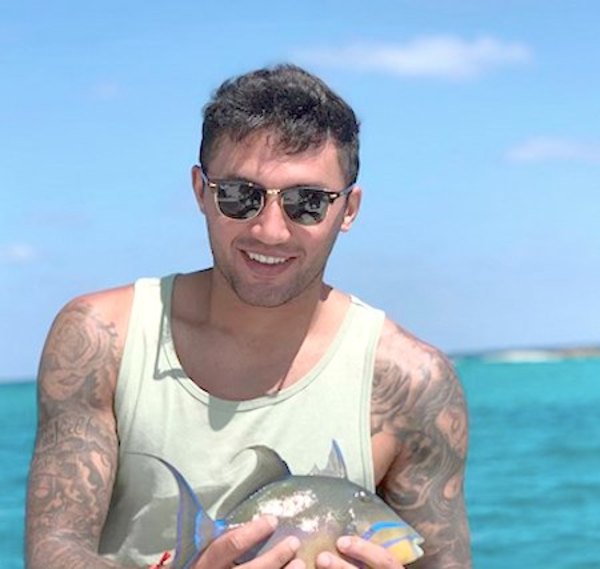 Tabaré Viudez, de pesca en Las Bahamas