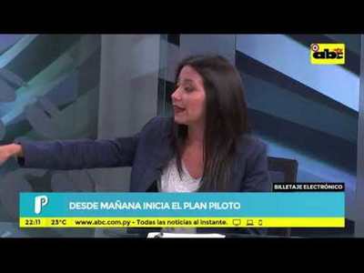 Iniciarán prueba del billetaje electrónico - Tv - ABC Color