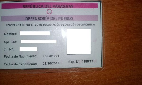 Pidieron ser objetores, pero no retiran carnets