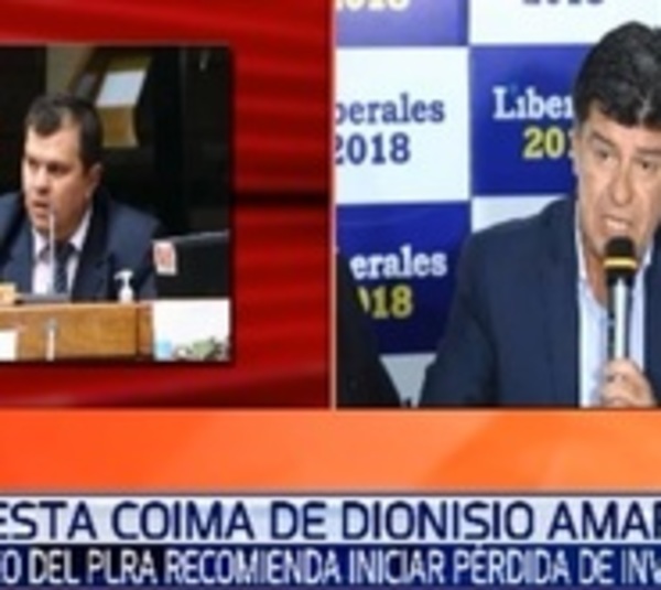Correligionarios de Dionisio Amarilla pedirán pérdida de investidura - Paraguay.com