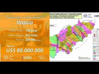 MOPC ANUNCIA IMPORTANTE INVERSIÓN EN OBRAS PARA ITAPÚA