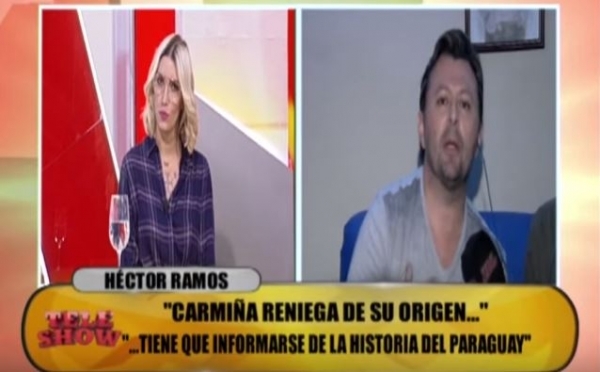 Héctor Ramos filoso con Carmiña: "Anda viví a Clorinda"