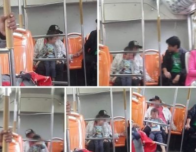 Niño que lloraba en un bus alertó a pasajeros e internautas - Nacionales - ABC Color