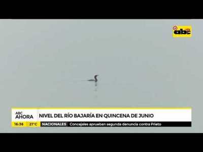 Nivel del río bajaría en la quincena de junio - Tv - ABC Color