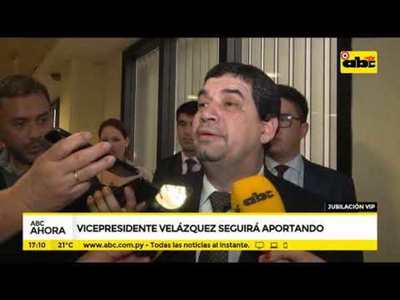 Velázquez seguirá aportando para su jubilación vip - Tv - ABC Color