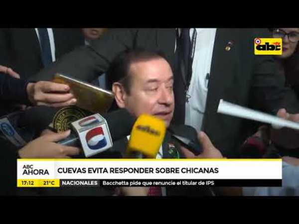 Cuevas evita responder sobre chicanas - Tv - ABC Color