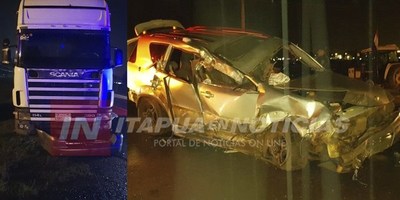 GRAVE ACCIDENTE DEJA DOS HERIDOS EN ARROYO PORÁ.