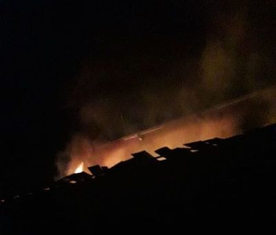 Incendio consume un secadero de yerba - Nacionales - ABC Color