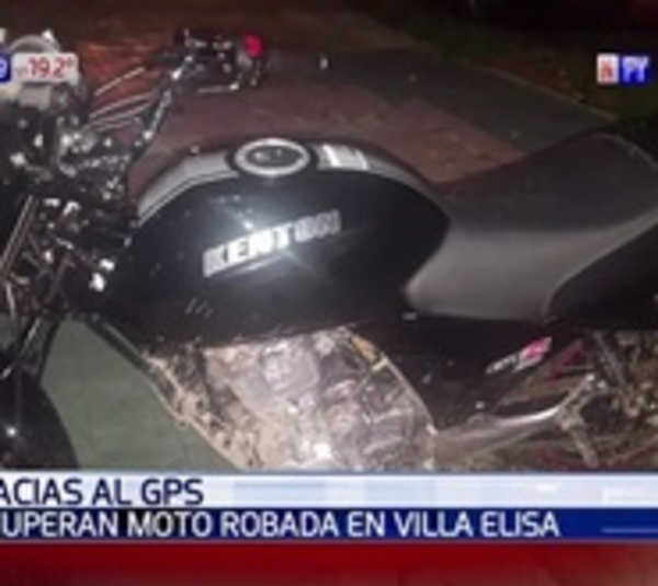 Recuperan moto robada gracias a sistema de GPS - Paraguay.com