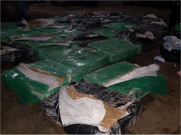 Hallan casi una tonelada de marihuana en baldío
