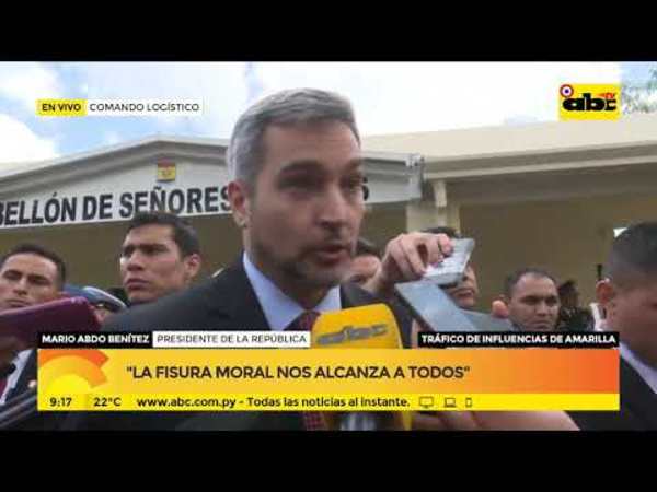 Mario Abdo sobre tráfico de influencias de Amarilla - Tv - ABC Color