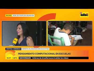 Pensamiento computacional en escuelas - Tv - ABC Color