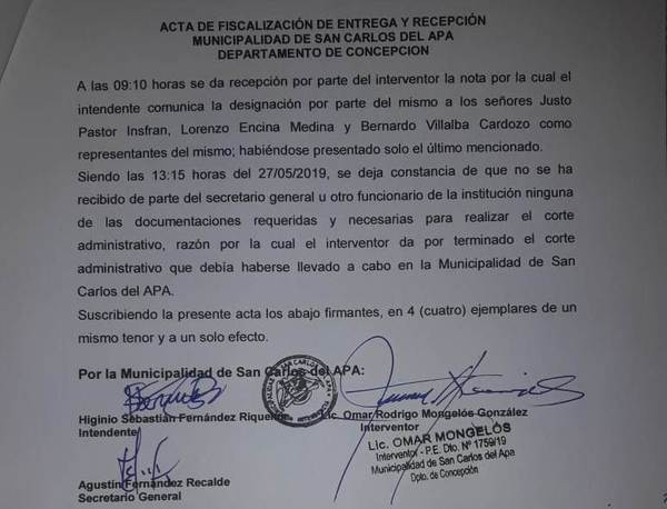 Interventor no encontró un solo documento y no pudo iniciar trabajos | Radio Regional 660 AM