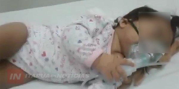 BEBA DE 10 MESES LUCHA POR SU VIDA MIENTRAS AGUARDA TERAPIA INTENSIVA.