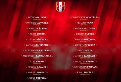 La lista de Perú para la Copa - Deportes - ABC Color