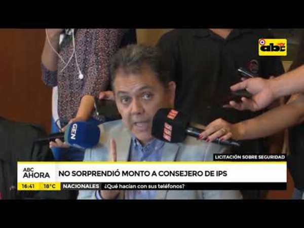 No sorprendió monto a consejero de IPS - Tv - ABC Color