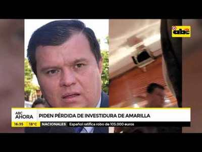 Piden pérdida de investidura de Amarilla - Tv - ABC Color