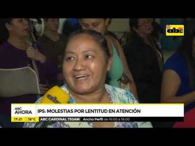 Molestias en IPS por la lentitud en la atención - Tv - ABC Color