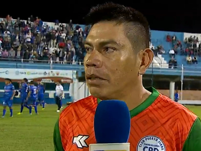 Junio Barbosa, emocionado por anotar en la Copa Paraguay