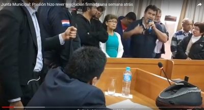 Junta Municipal: Presión hizo rever resolución firmada una semana atrás | San Lorenzo Py