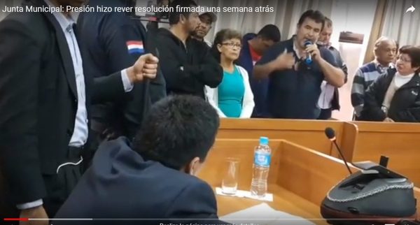 Junta Municipal: Presión hizo rever resolución firmada una semana atrás | San Lorenzo Py