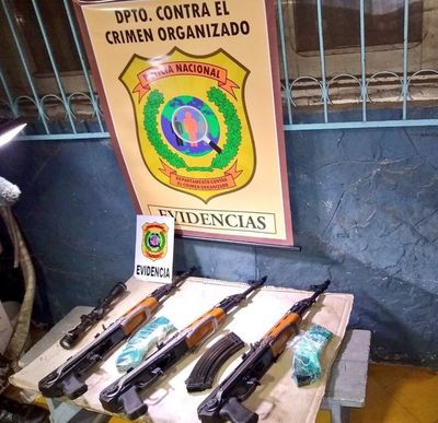 Incautan en Lambaré armas de guerra